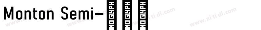 Monton Semi字体转换